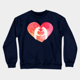 Hands Shaping Heart Crewneck Sweatshirt